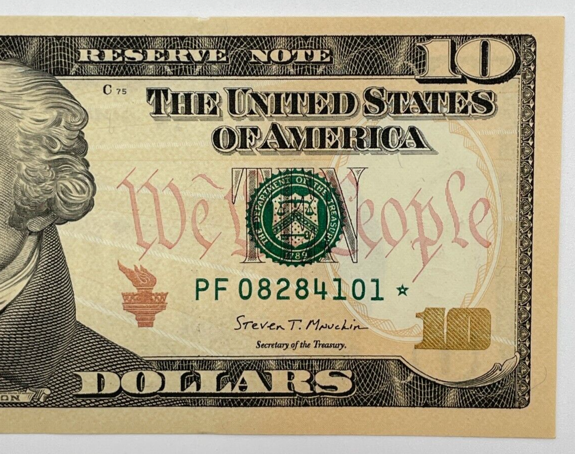 NEW $10 STAR NOTE Uncirculated TEN Dollar Bill Series 2017A ONE STAR NOTE