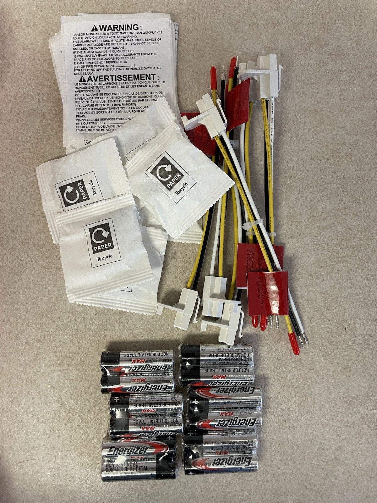 Siterlink ‎GS886F-C White 6pk Hardwired Interconnected Smoke Carbon Monox ALARM