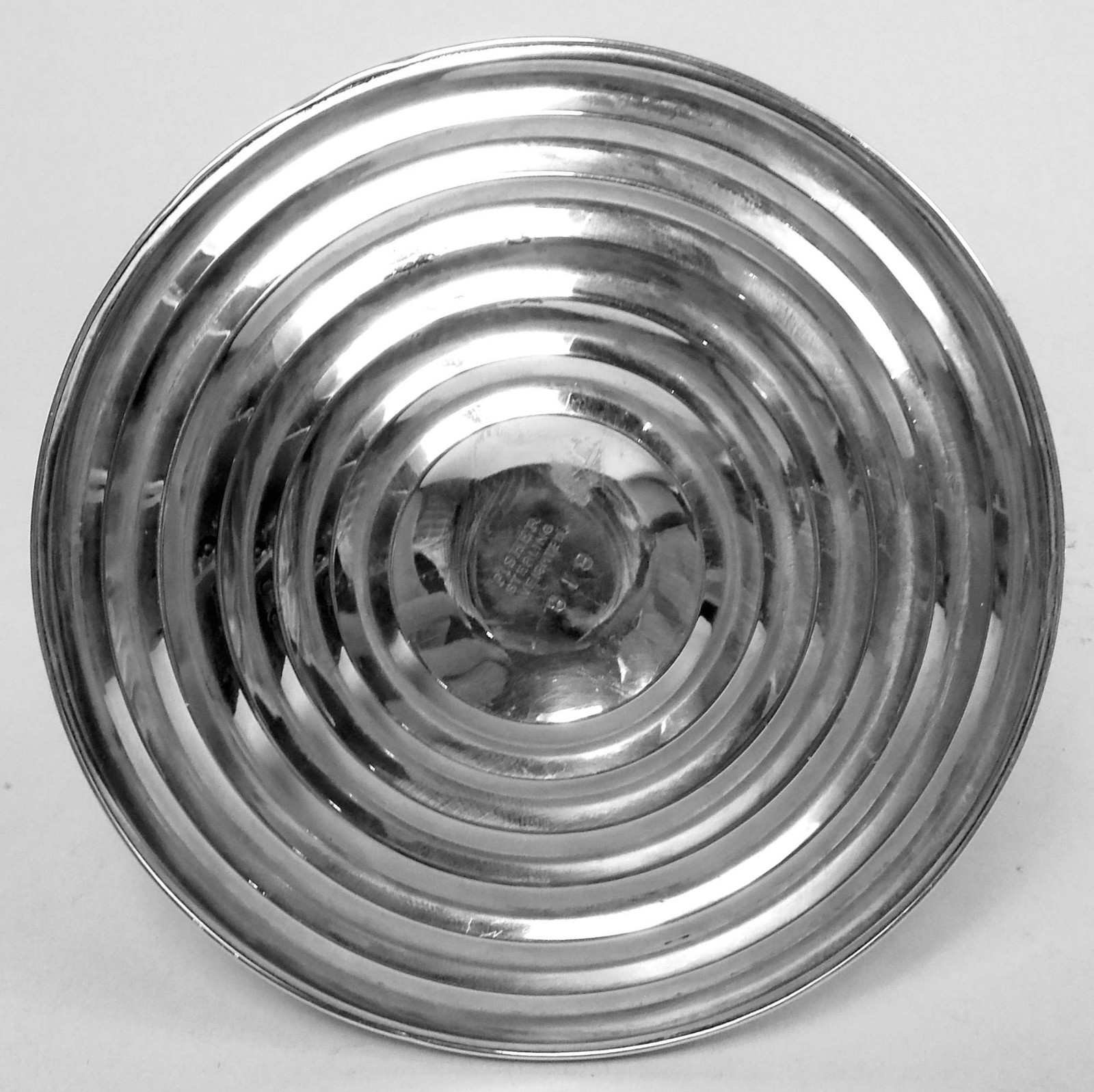 Fisher Candlesticks 818 Midcentury Modern Low American Sterling Silver