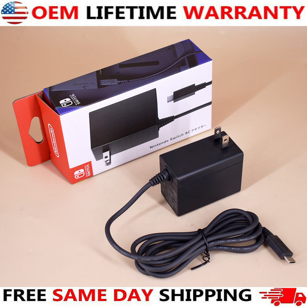 New Official Nintendo Switch +OLED AC Power Adapter Supply OEM Charger HAC-002