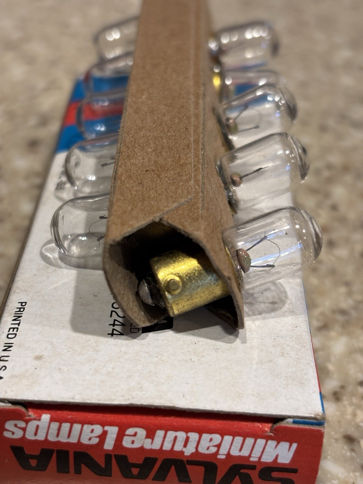 Sylvania #47 Miniature Lamp Bulbs 10 Bulbs NOS Made In USA