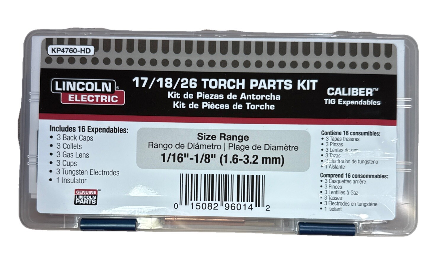 Lincoln Electric KP4760-HD 17/18/26 HEAVY DUTY TORCH PARTS KIT