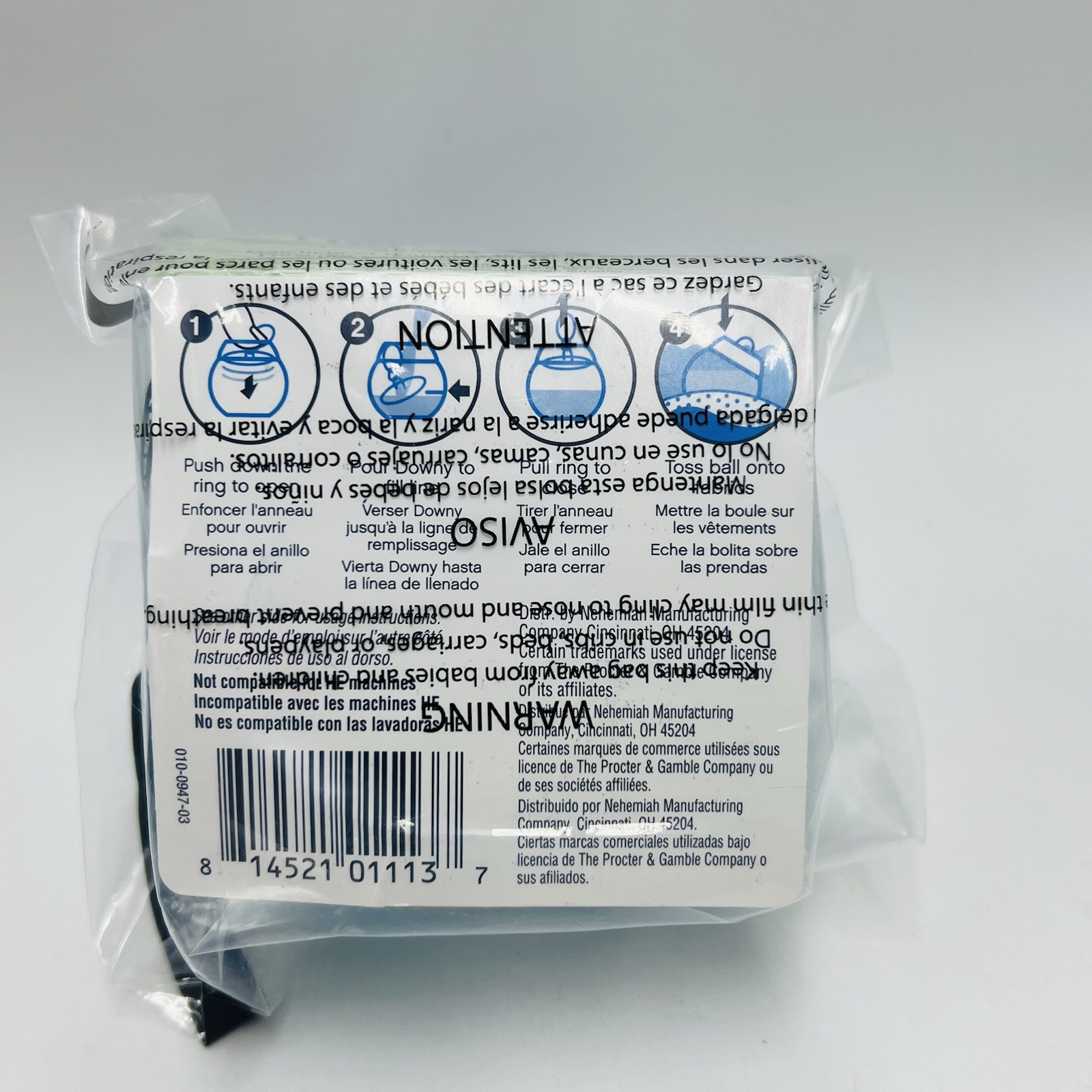 3 Ultra Downy Ball Fabric Softener Dispenser New