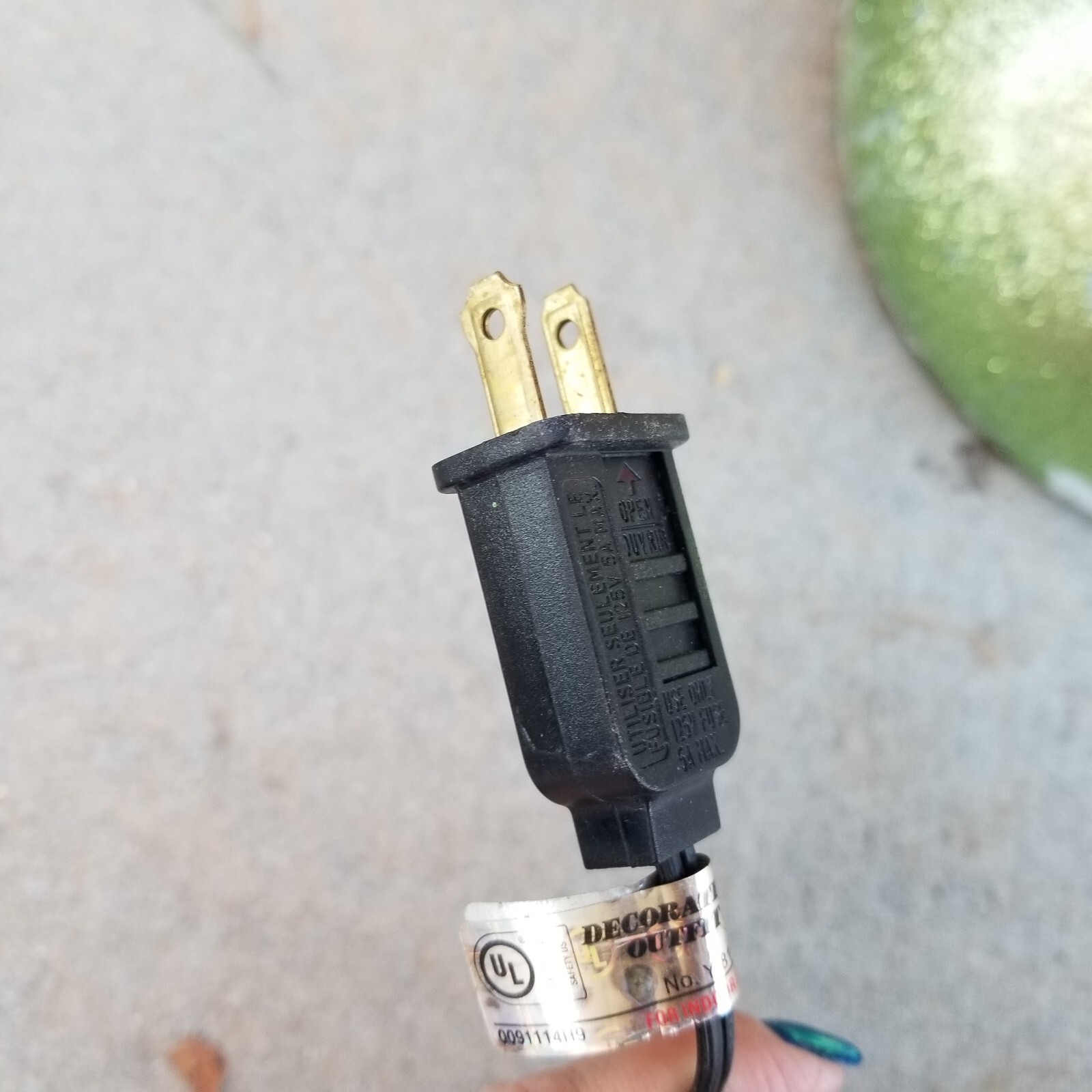 42" Light Up Lighted Gemmy candy cane blow mold Christmas decor Vtg Peppermint