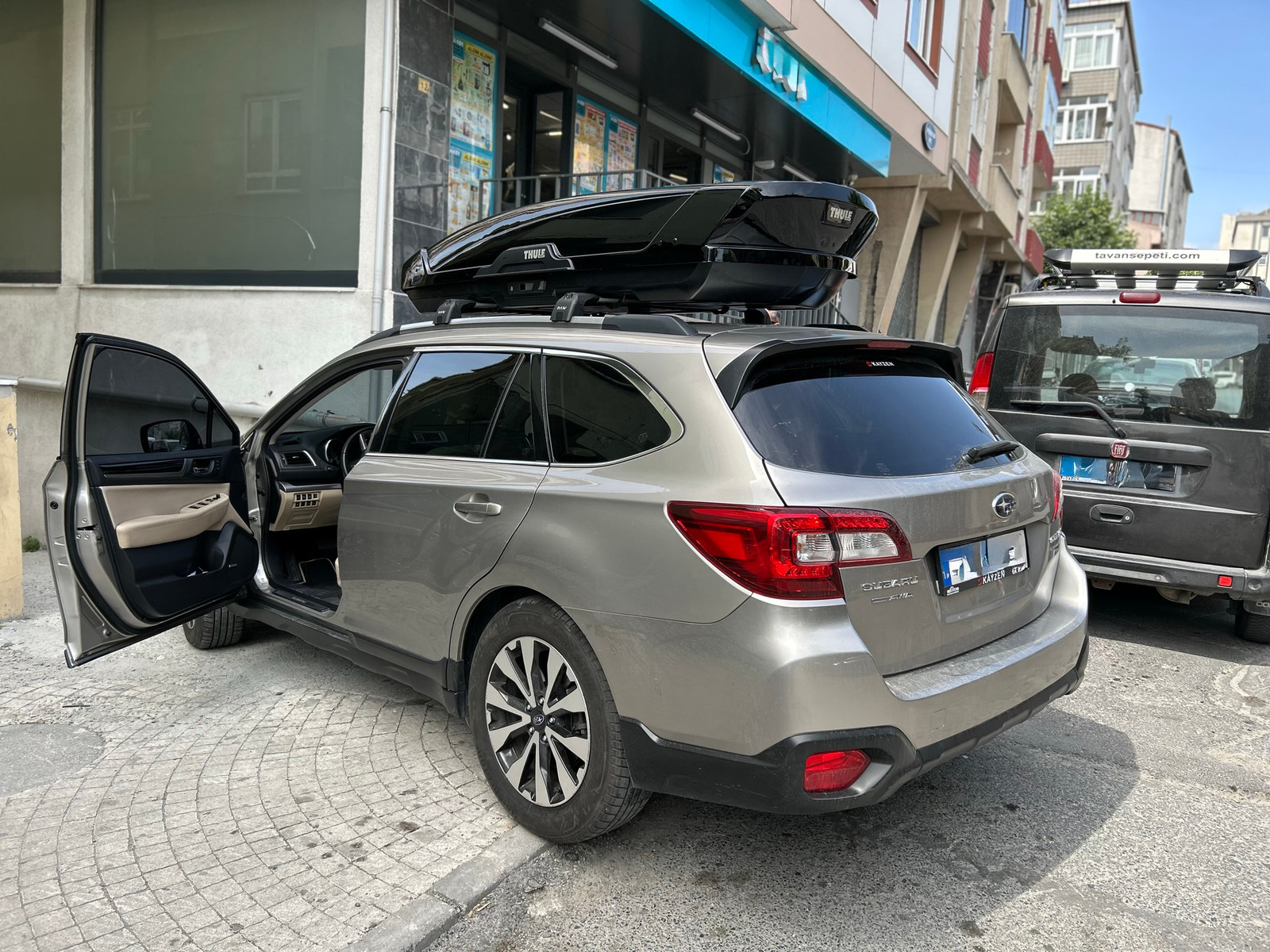 For Subaru Outback BS (2014-2020) Roof Rack Cross Bars Flush Rail, Silver