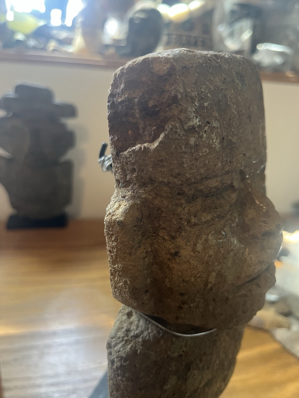 Massive Olmec 11” Stone Figure PreColumbian Ancient Artifact Teotihuacan Mayan