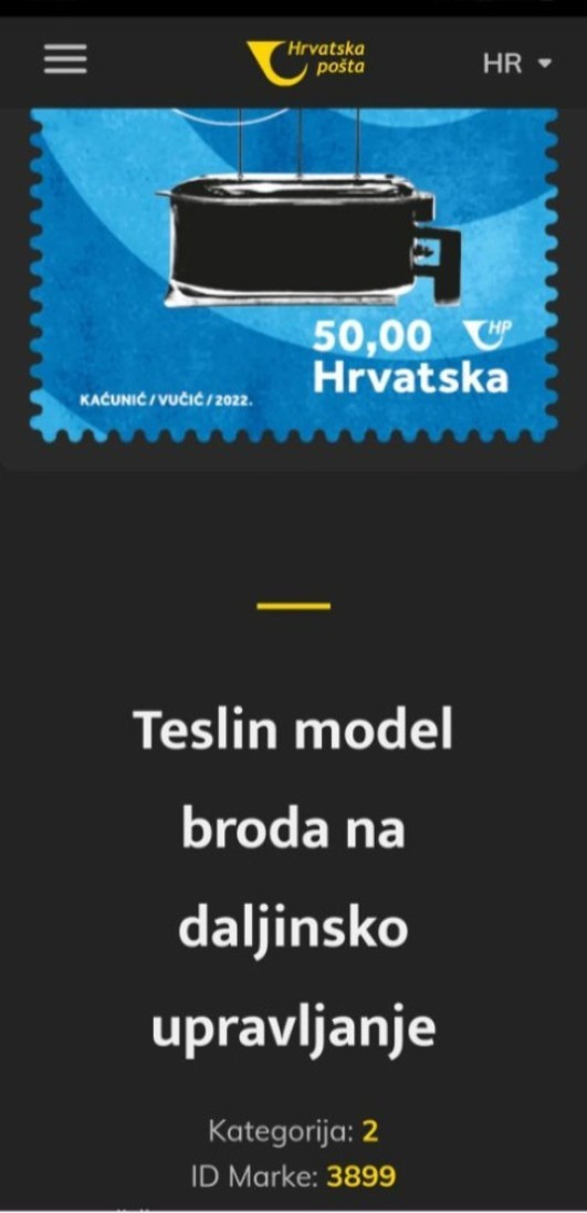 CROATIA 2022 , NICOLA TESLA ,5 STAMPS, FULL SET, Unusual