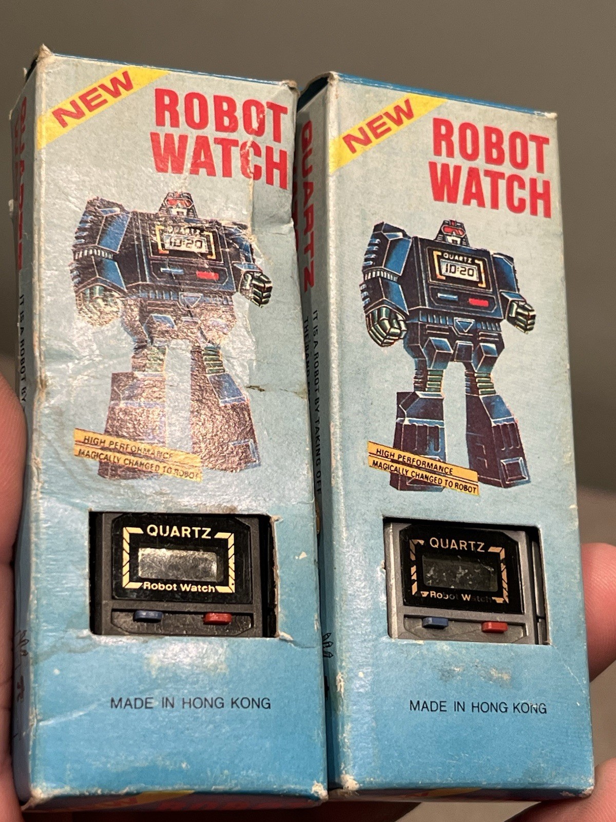 Vintage 1980's Robot Watch Transformer Hong Kong Open With Box Lot