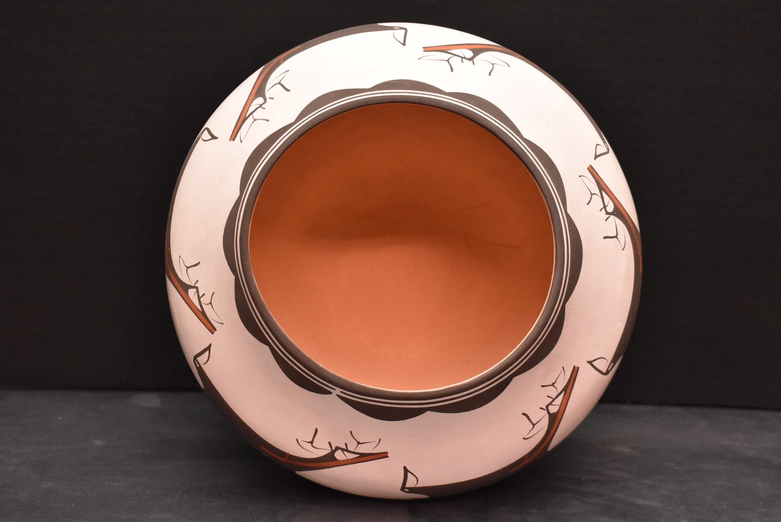 Zuni Pottery Anderson Peynetsa Heartline Deer 7.5" Jar Native American Figural