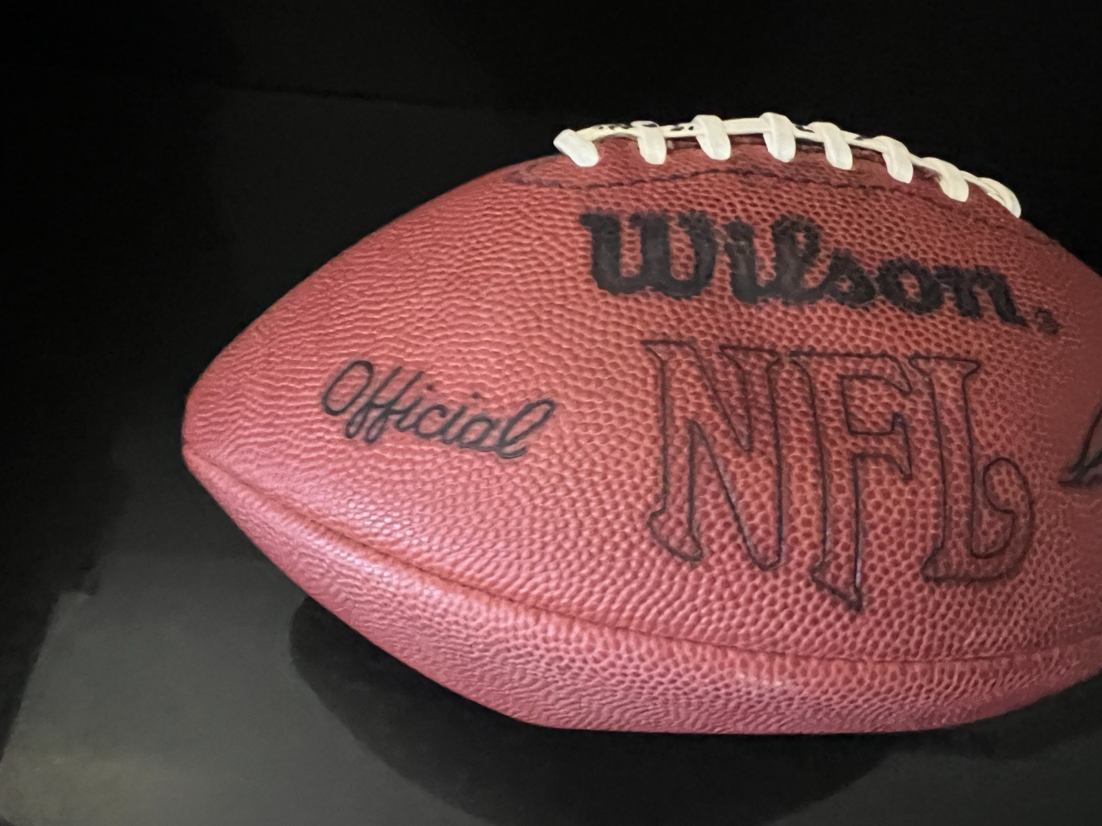 1970'S Pete Rozelle OAKLAND RAIDERS GAME USED WILSON PRO FOOTBALL EQUIP MANAGER