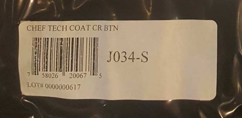 Chef Revival Tech Coat White Small Chef Coat New Free Shipping