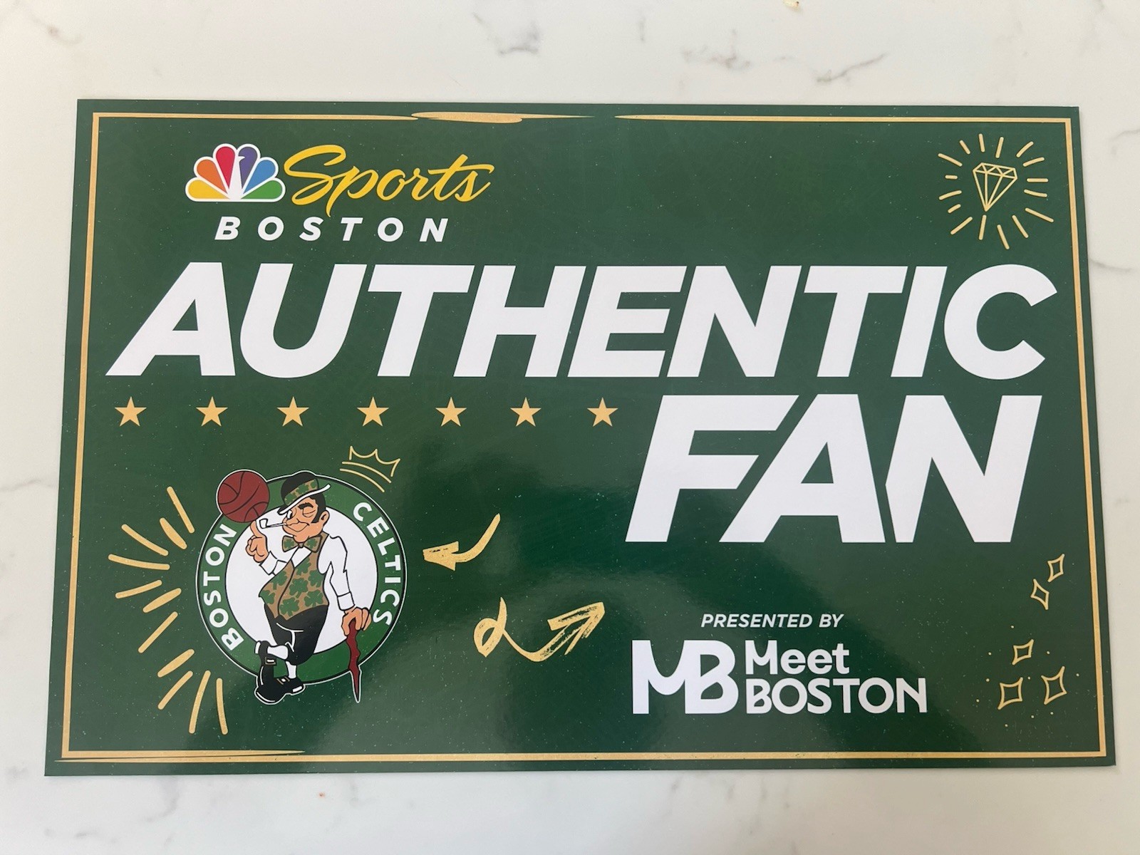 Boston Celtics ~ 2025-26 Authentic Fan Poster ~ Limited Edition 4 of 6 ~ Scal