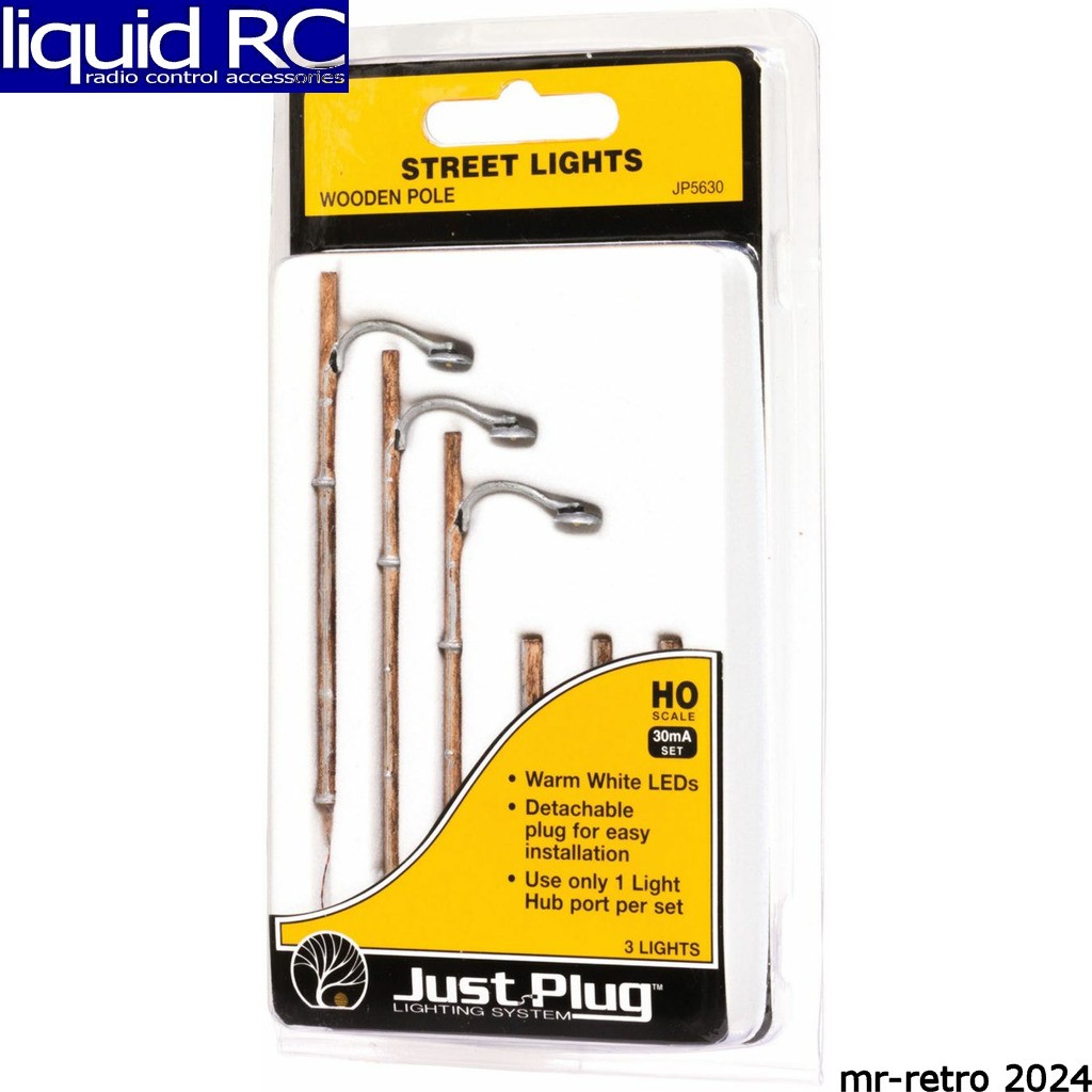 Woodland Scenics JP5630 Ho Street Lights Wooden Pole 3