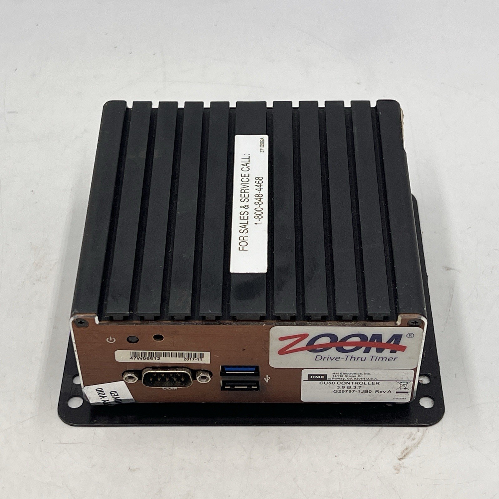 HME CU50 Fast-Food Drive Thru Zoom Timer Controller Computer Mod No Power Cord