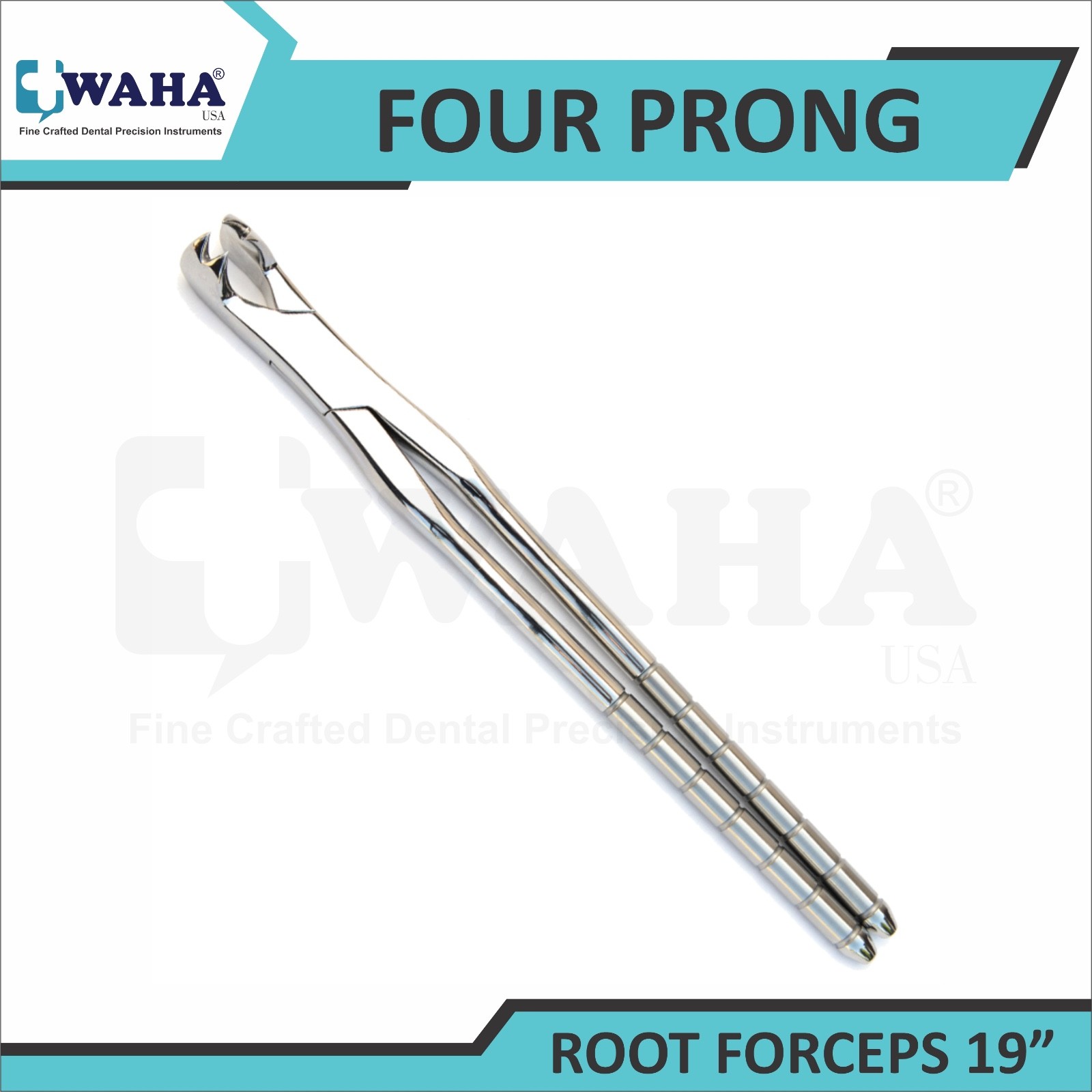 Universal Four Prong Root Extraction Forceps Molar Equine Dental 19"