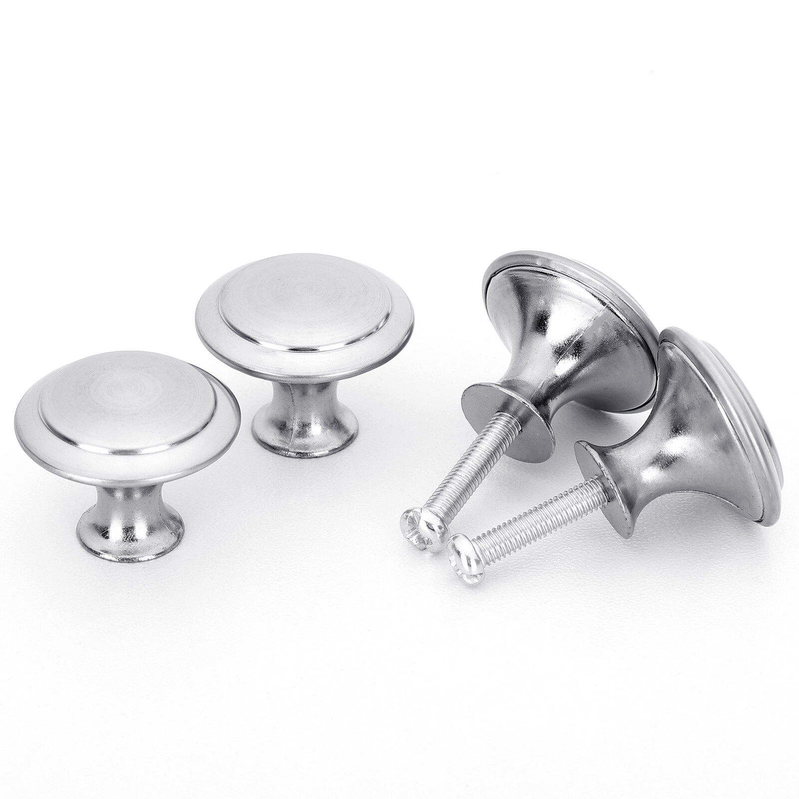 Stainless Steel Door Knobs Cabinet Handles Cupboard Drawer Kitchen Pulls LOT