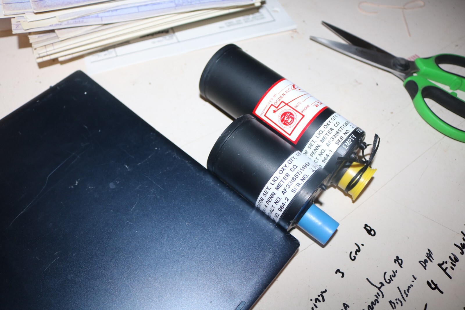 Exc cond. F-4 Phantom liquid oxygen gauge set (2) P/N A/A24J-4 964-1 AND 964-2