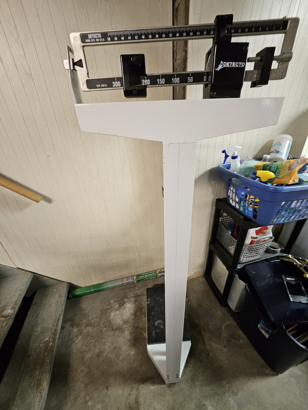 Detecto 350 Physician Weigh Beam Scale with Height Rod- Vintage Scale