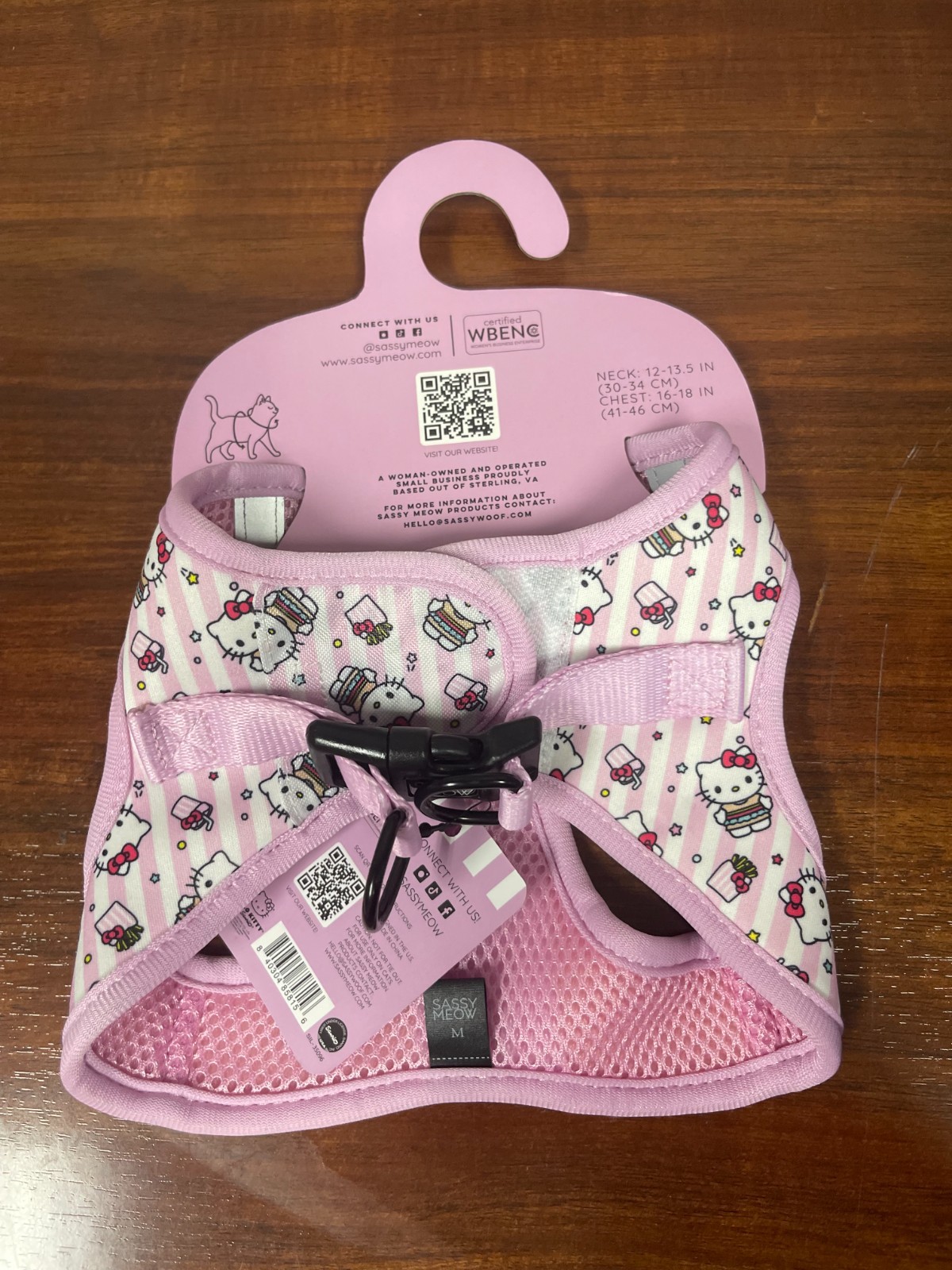 Hello Kitty Sassy Meow Step-In Harness Pink Size Medium