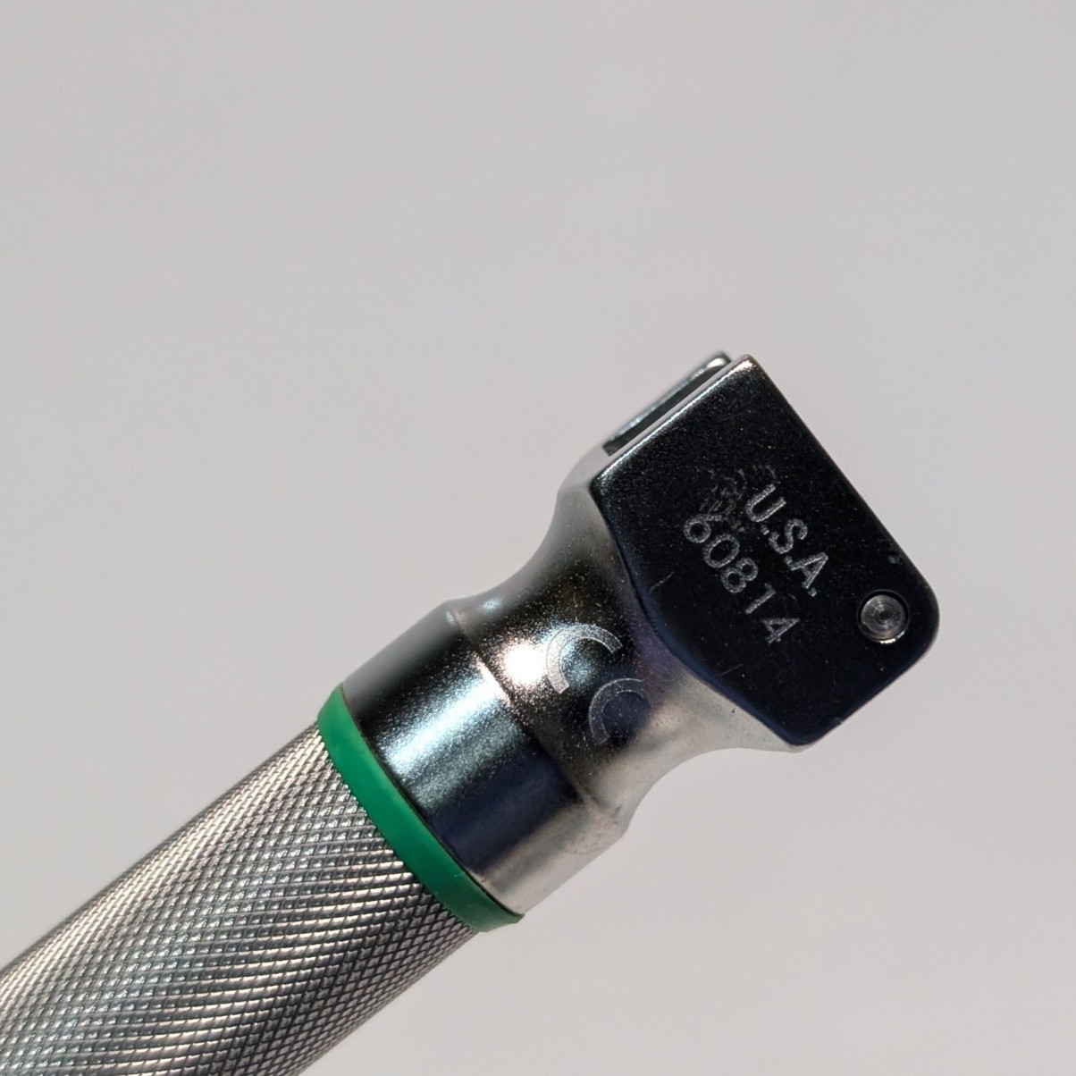 Pair of Fiber Optic Laryngoscope Handles (Welch Allyn, Rusch), Fiber Optic Blade