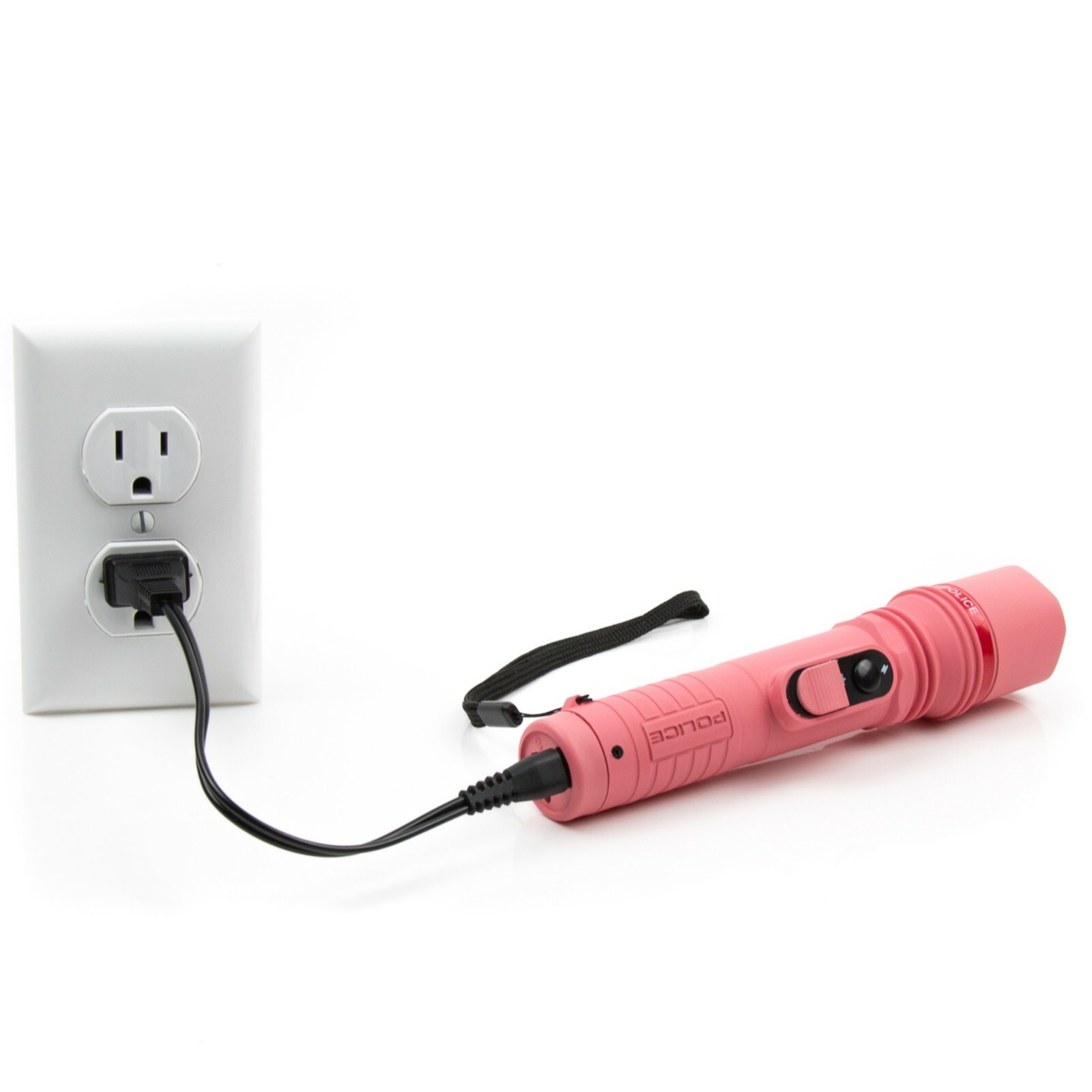 POLICE Stun Gun 305 700 BV Rechargeable LED Flashlight Pink