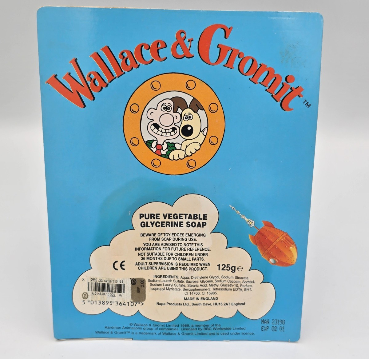 Rare Vintage Wallace And Gromit New Sealed Soap Shaun Sheep Figure Aardman