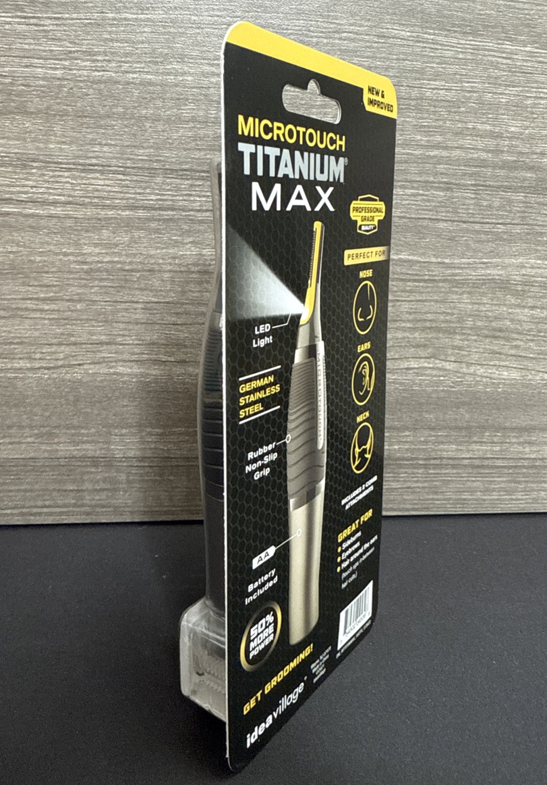 MicroTouch Titanium Max Lighted Personal Precision Trimmer - Brand New