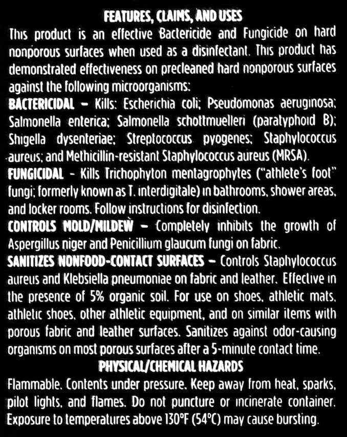 10 Seconds Bactericidal Shoe Disinfectant and Deodorizer Spray