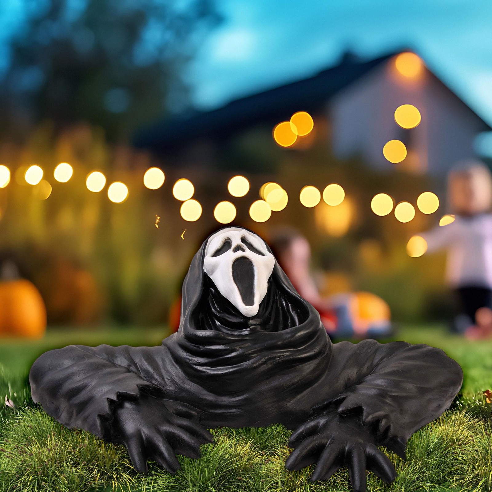 Scream Ghost Face Foam Grave Breaker Halloween Decor