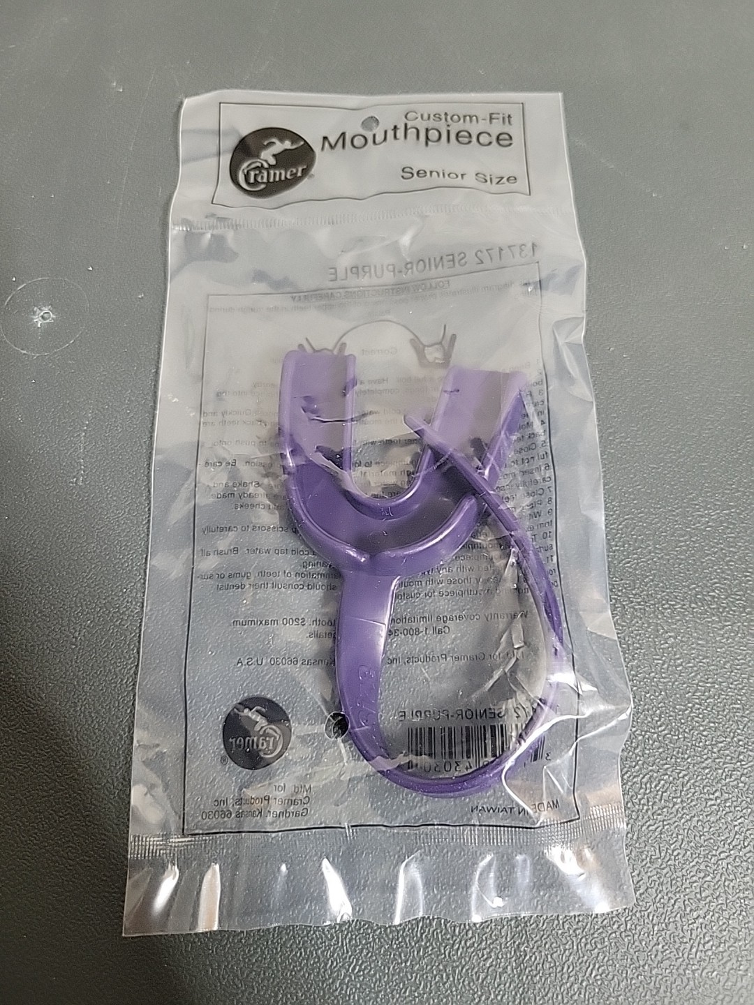 (Case Of 100) Cramer Custom-fit Mouthpiece Senior Size Purple Color