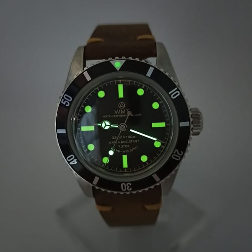 Walter Mitt Sea Bond Acciaio Automatico Nero Vintage Diver NATO Orologio Unisex