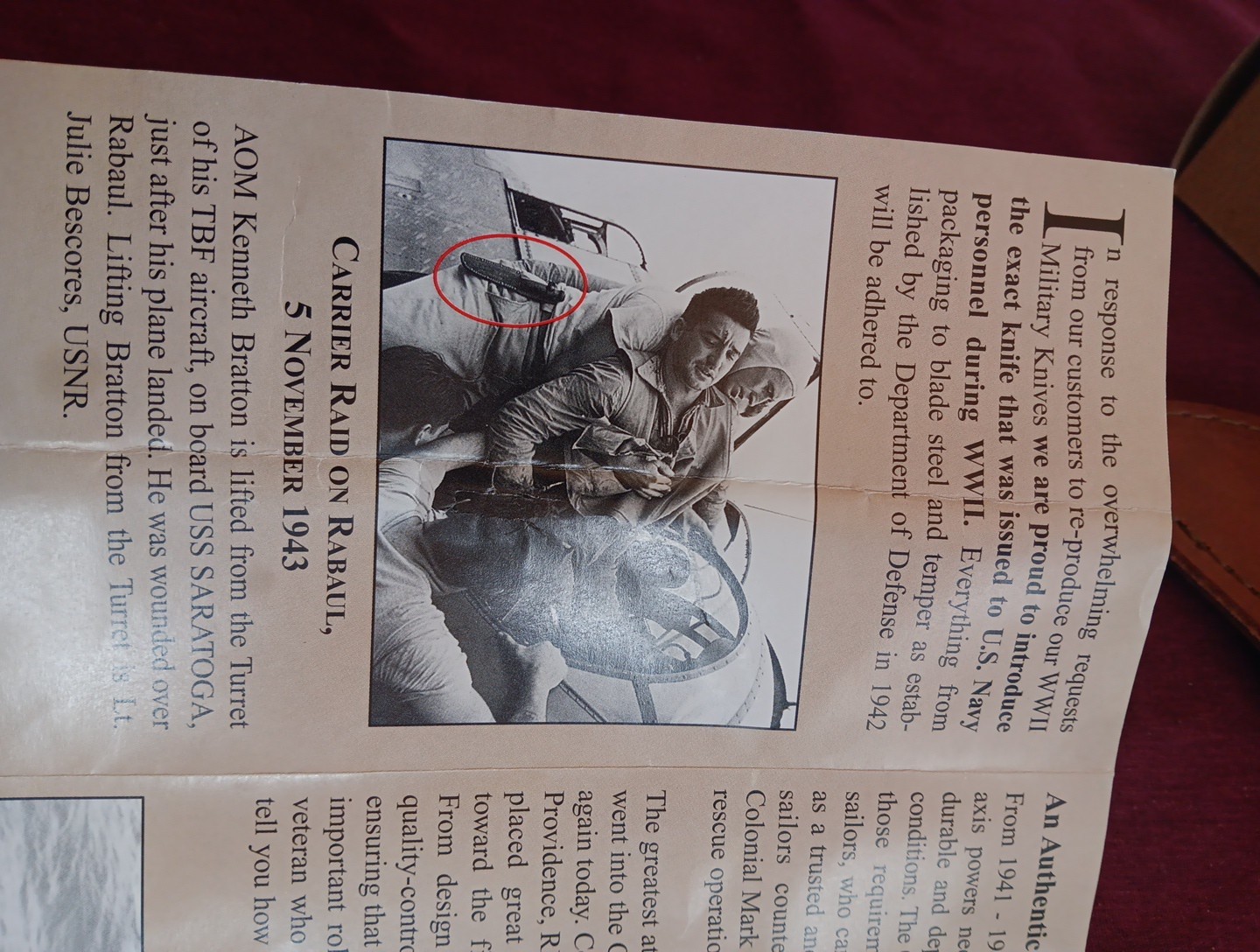 WWII US Navy USN Mark 1 Fighting Knife Colonial W/Scabbard Providence, RI Remake