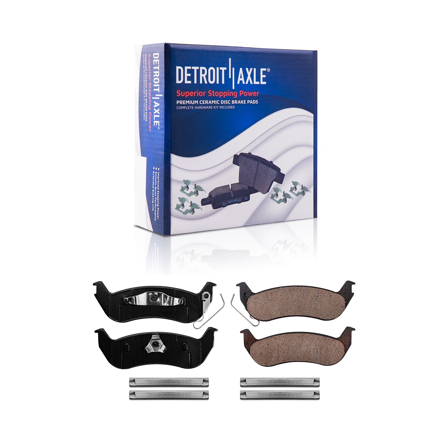 Front Rear Drilled Rotors Brake Pads for 2003-2011 Crown Victoria Grand Marquis