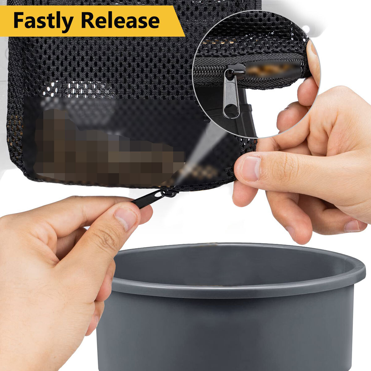 Brass Shell Catcher Net with Picatinny Rail Mount Heat Resistant Mesh Universal