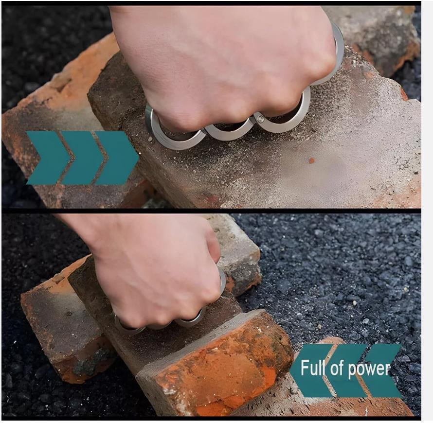 4x Stainless Steel Outdoor Rotatable Folding Ring Clasp Ring for Hiking Men New