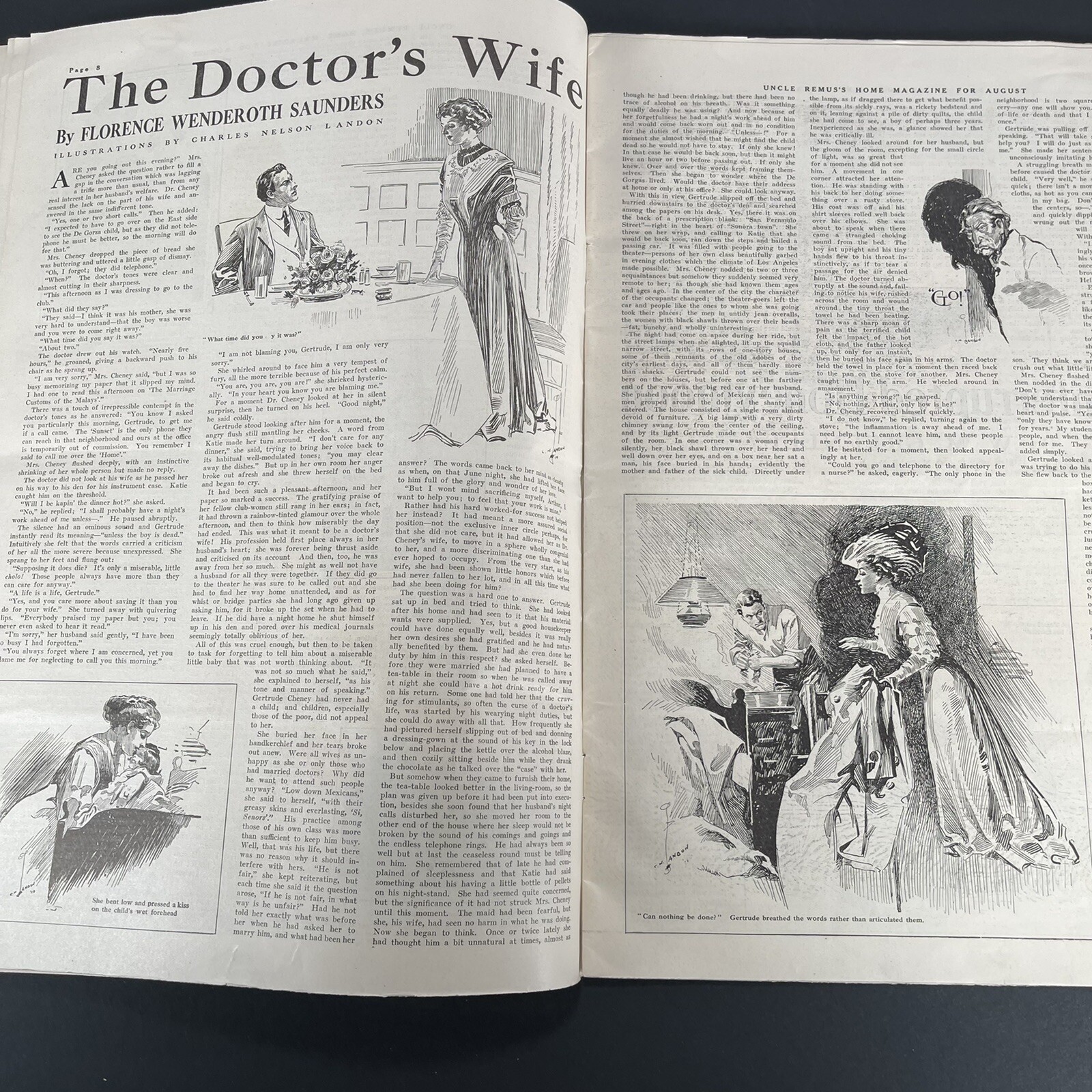 1910, August, Uncle Remus Home Magazine Vintage Paper Disney