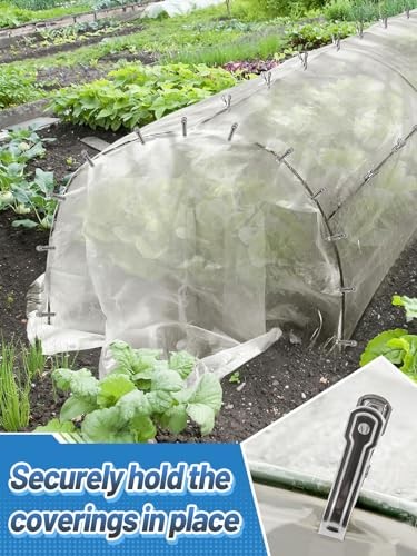 100Pcs Stainless Steel Garden Cilps - Large Open Metal Clamps for 100pcs