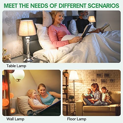 6-Pack 3 Way Light Bulbs Soft White 3000K 50 100 150 Watt 6 Pack 3000k