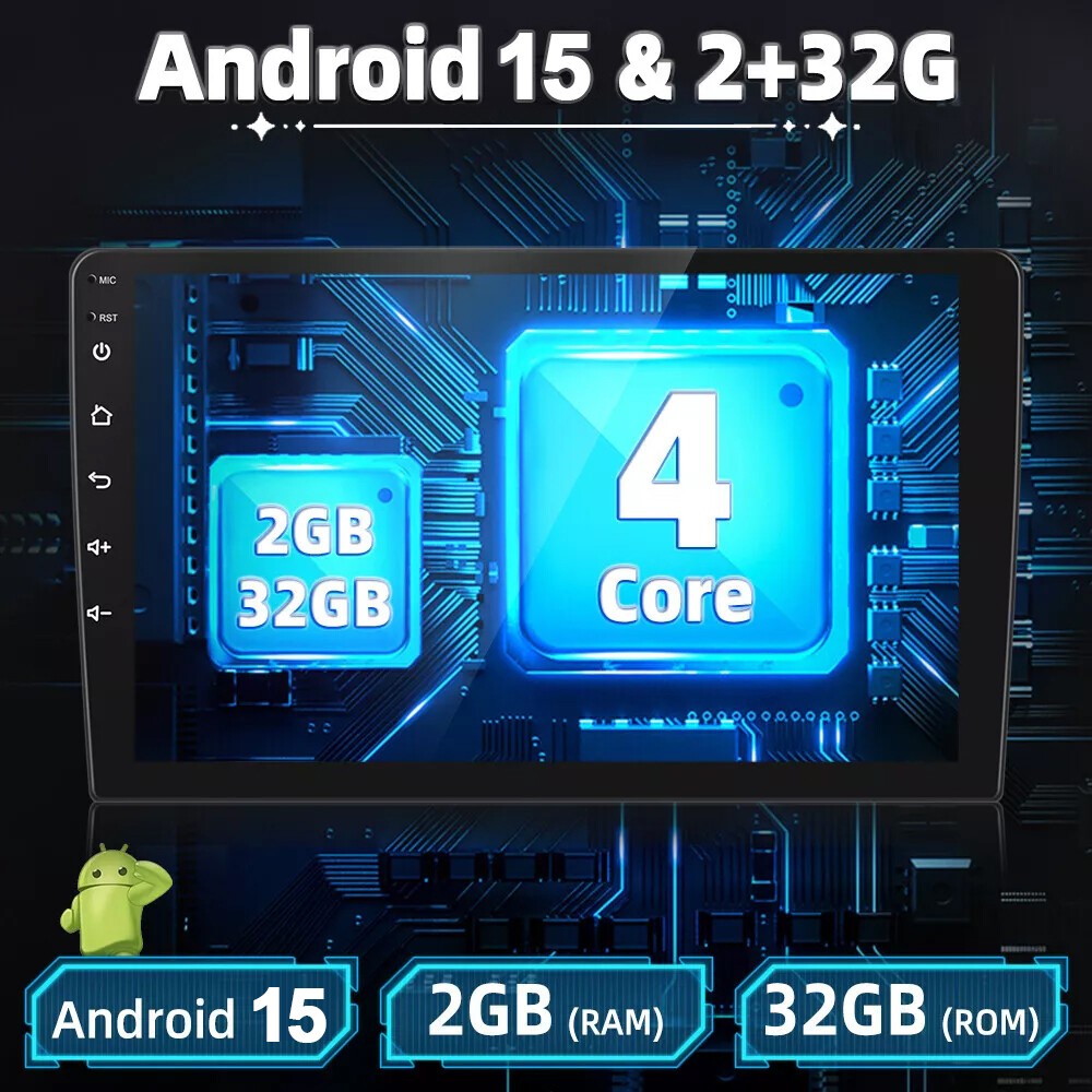 For 1999-2004 Ford F250 F-350 Super Duty Carplay Stereo Radio Android 15 Navi BT