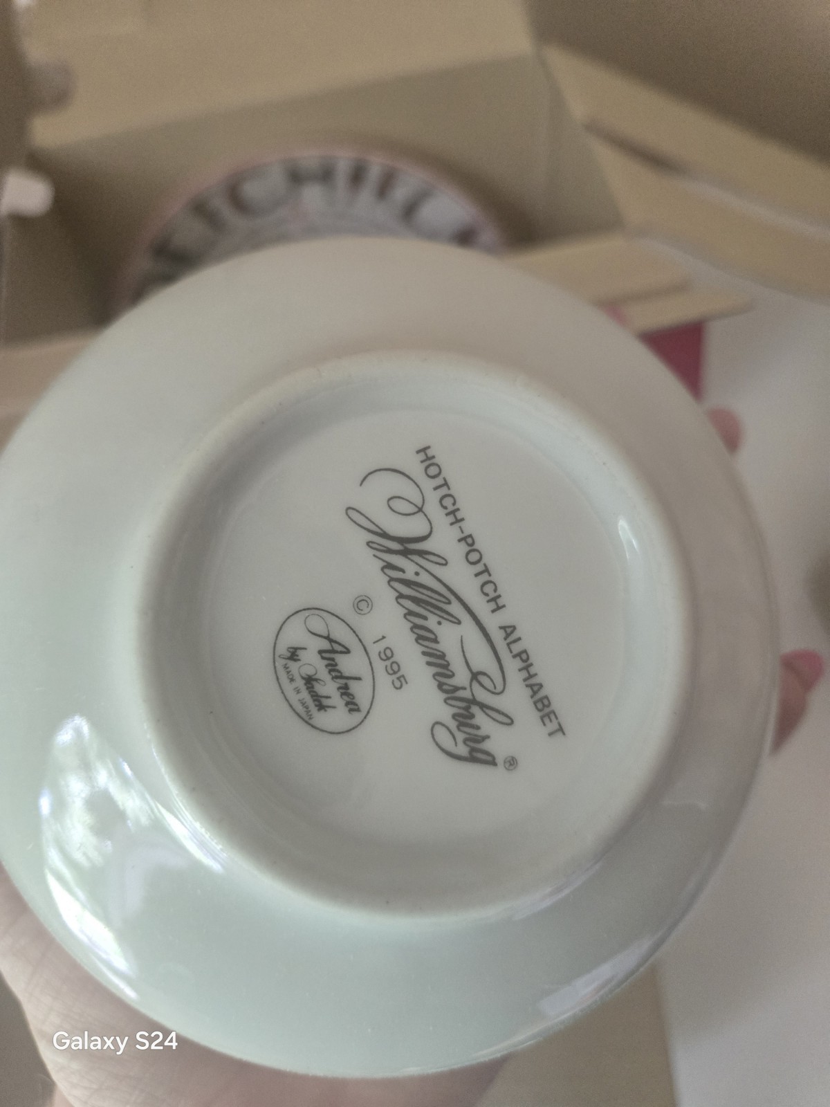 Vintage Williamsburg Porcelain Hotch Potch Alphabet Kids Dinner Set