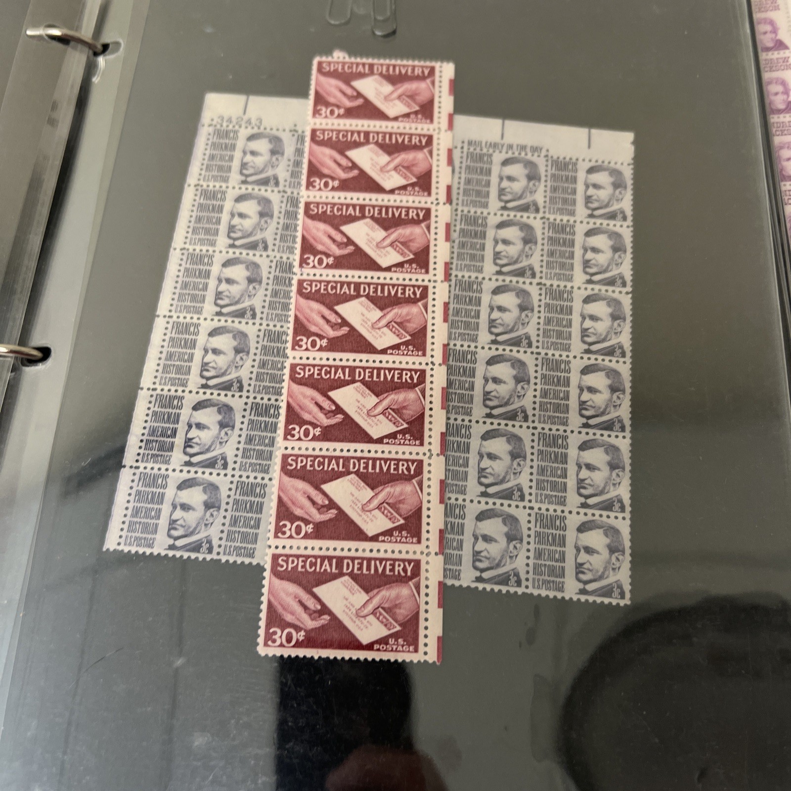 HUGE Unsearched Binder Of New and Used Stamps Vintage US And Overseas Make Offer