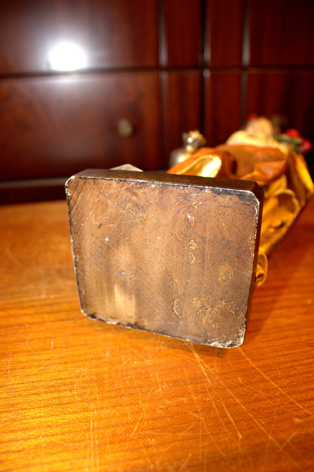 12" HAND CARVED WOODEN CATHOLIC PATRON SAINT ELIZABETH STATUE FIGURE SCULPTURE