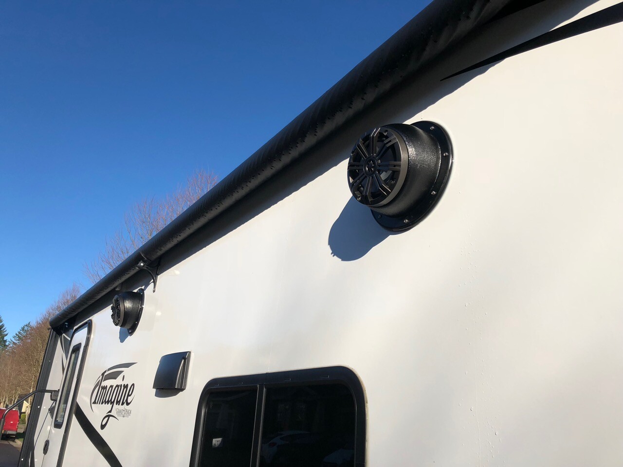 ANGLED WFL SPEAKER PODS 6.5" 6 1/2" SPEAKER MOUNTS W/FLANGE MADE IN THE U.S.A.