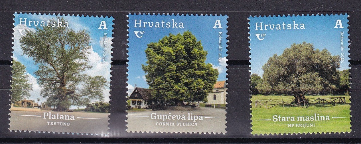 CROATIA 2026,FLORA ,TREES,OLIVE,PLATANA,TILIA,,MNH
