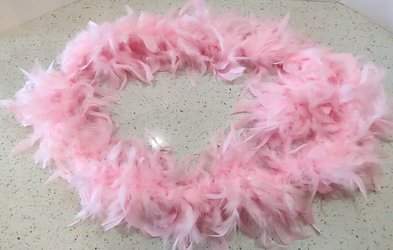 Lot of 4- 6 ft Feather Boas, Feather Bracelet and 14" Ostrich Feather