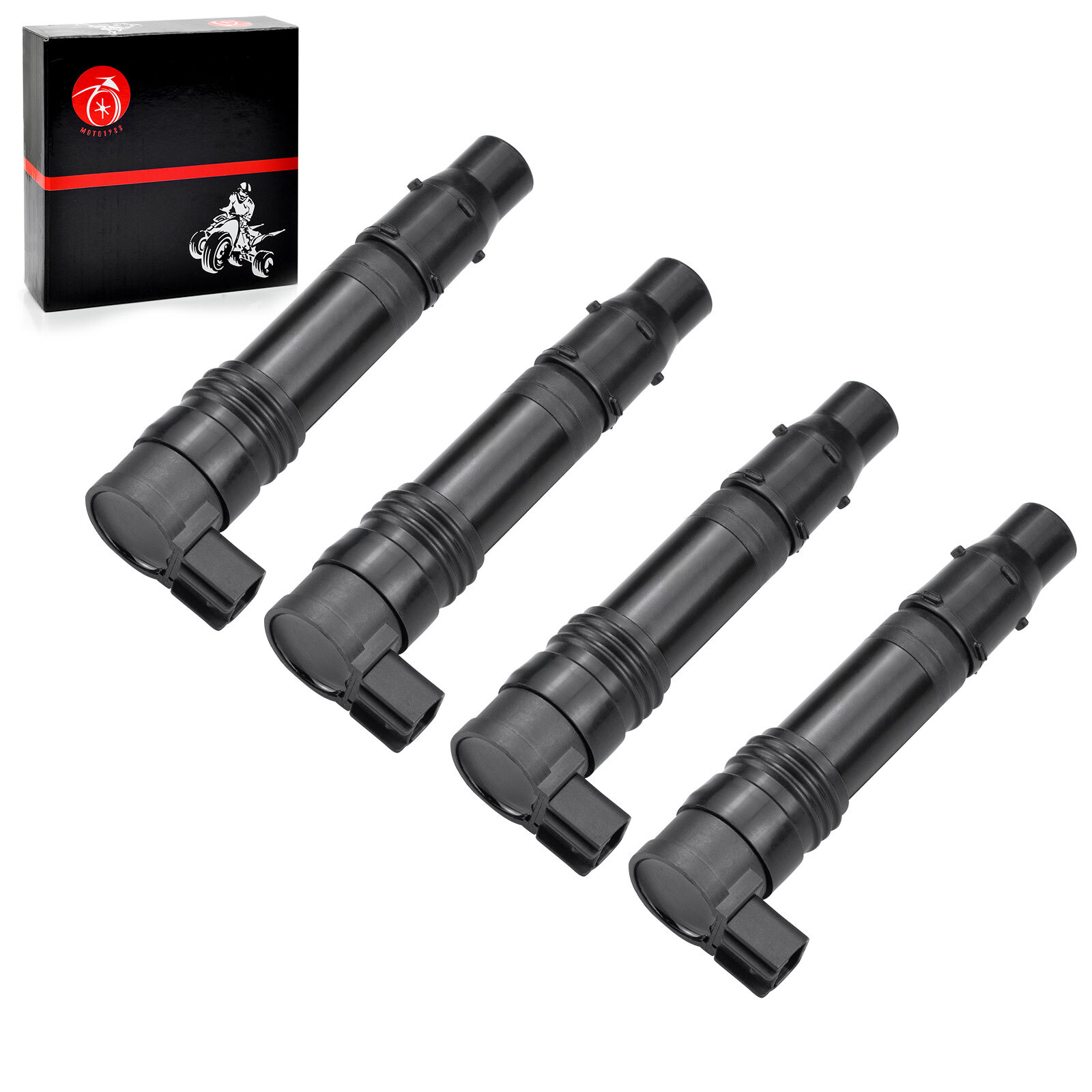 4 Ignition Coils for Kawasaki ZX1400 ZX1000 Ninja ZX-14 ZX-14R ZX14 ZX-10R 04-23