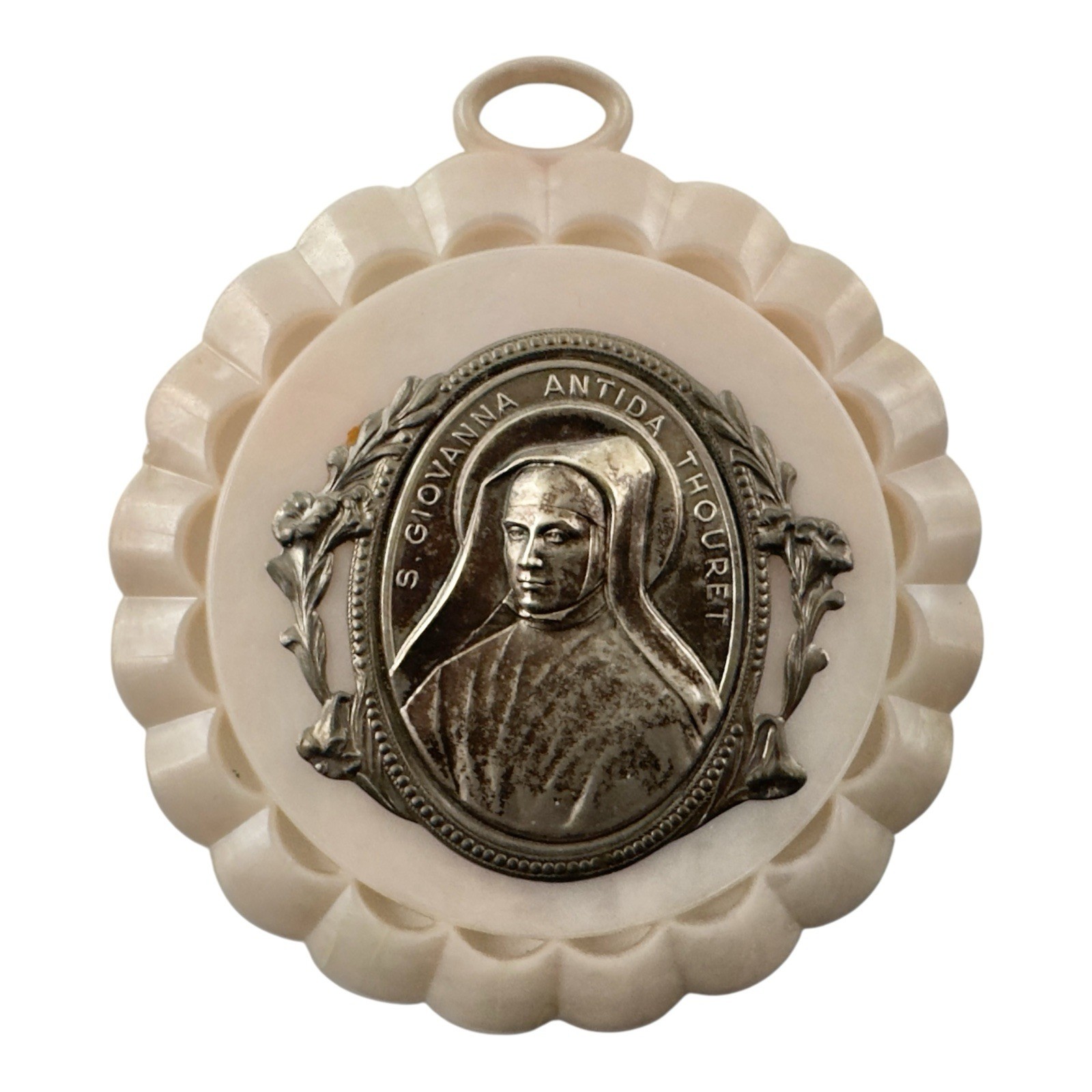 Saint St Jeanne Antide Thouret Catholic French NUN Sister Vintage Souvenir Frame