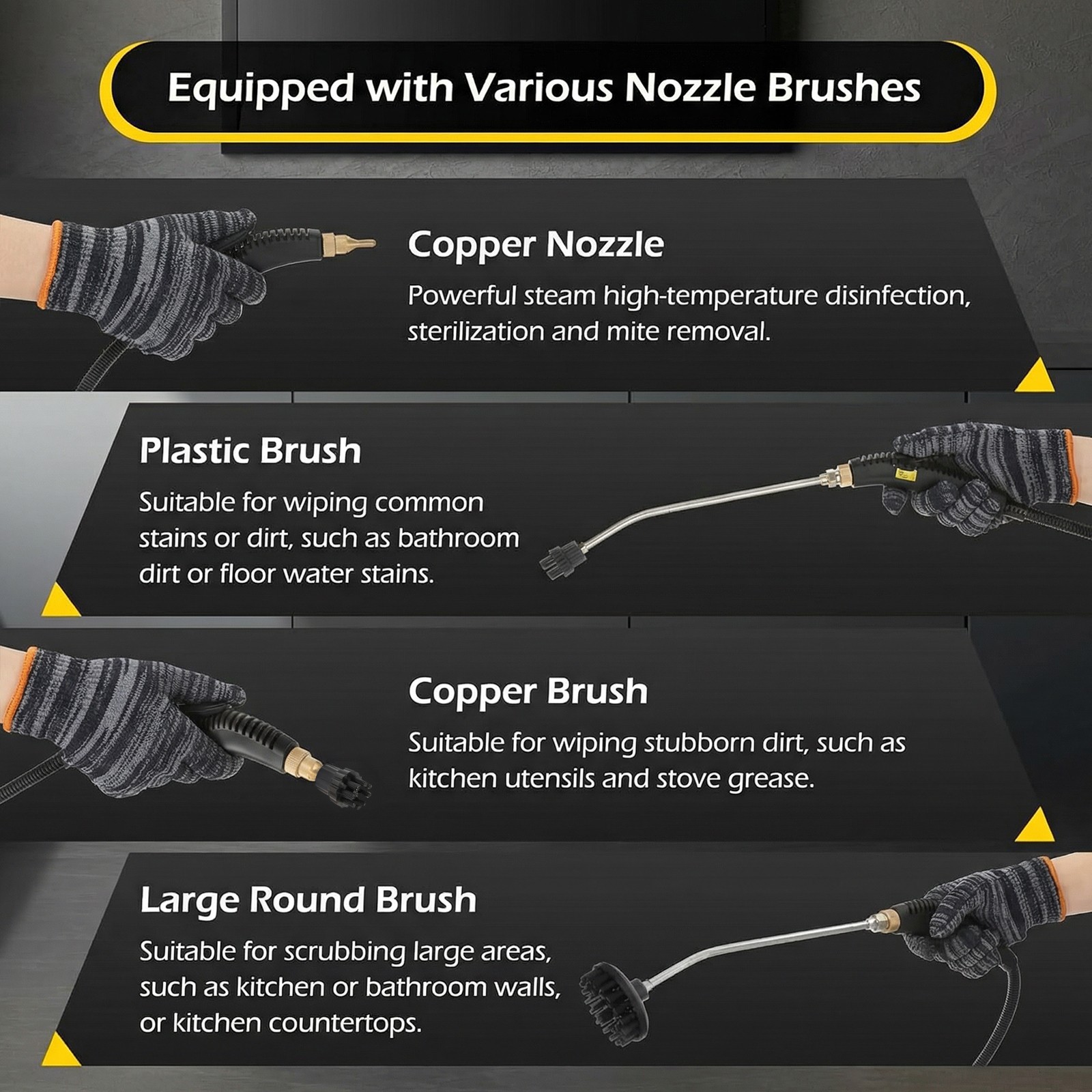 3800W High Pressure Steam Cleaner Household Car Steam Cleaner Cleaning Machine