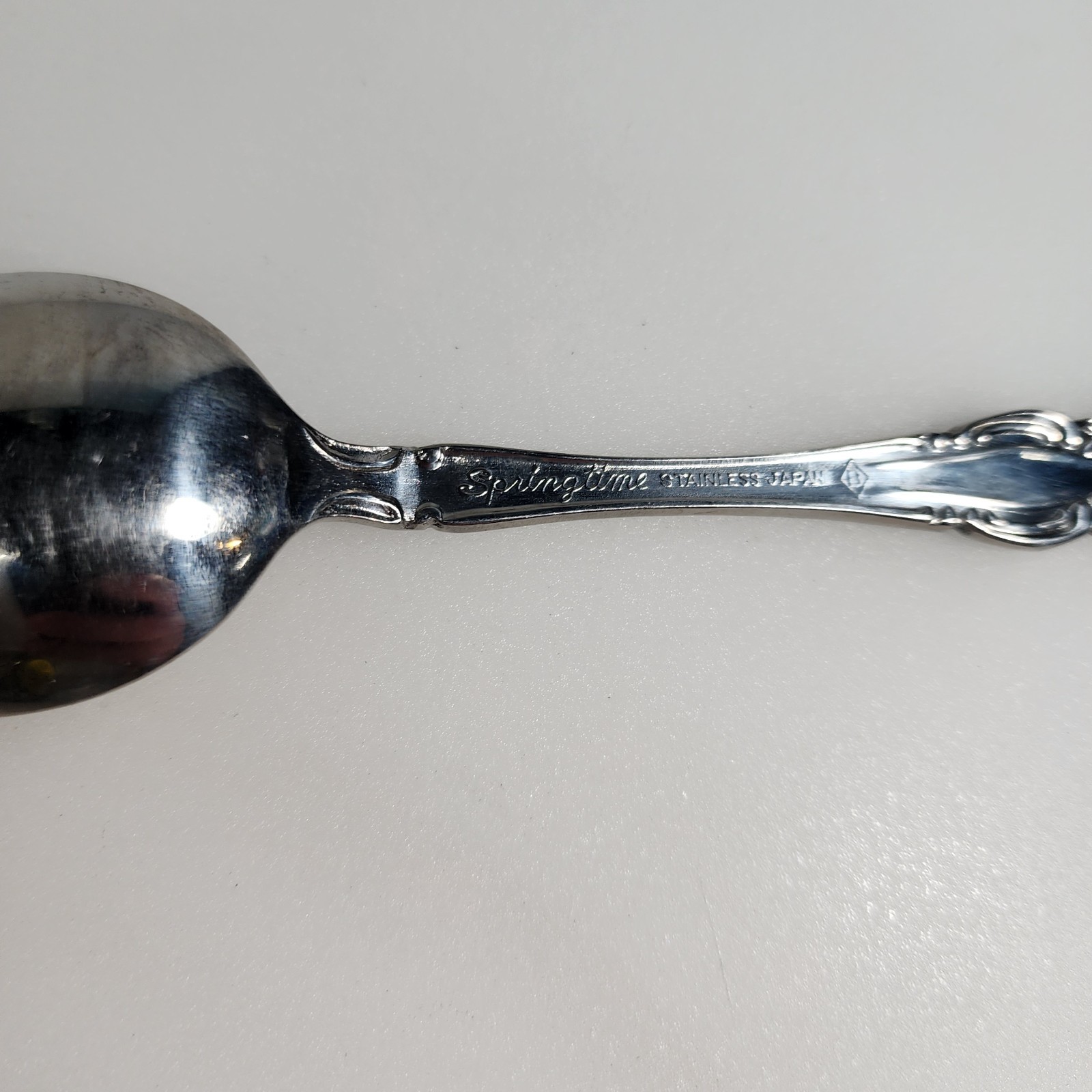 Springtime Stainless Steel Spoon Flatware Glossy Made In Japan 6.25"