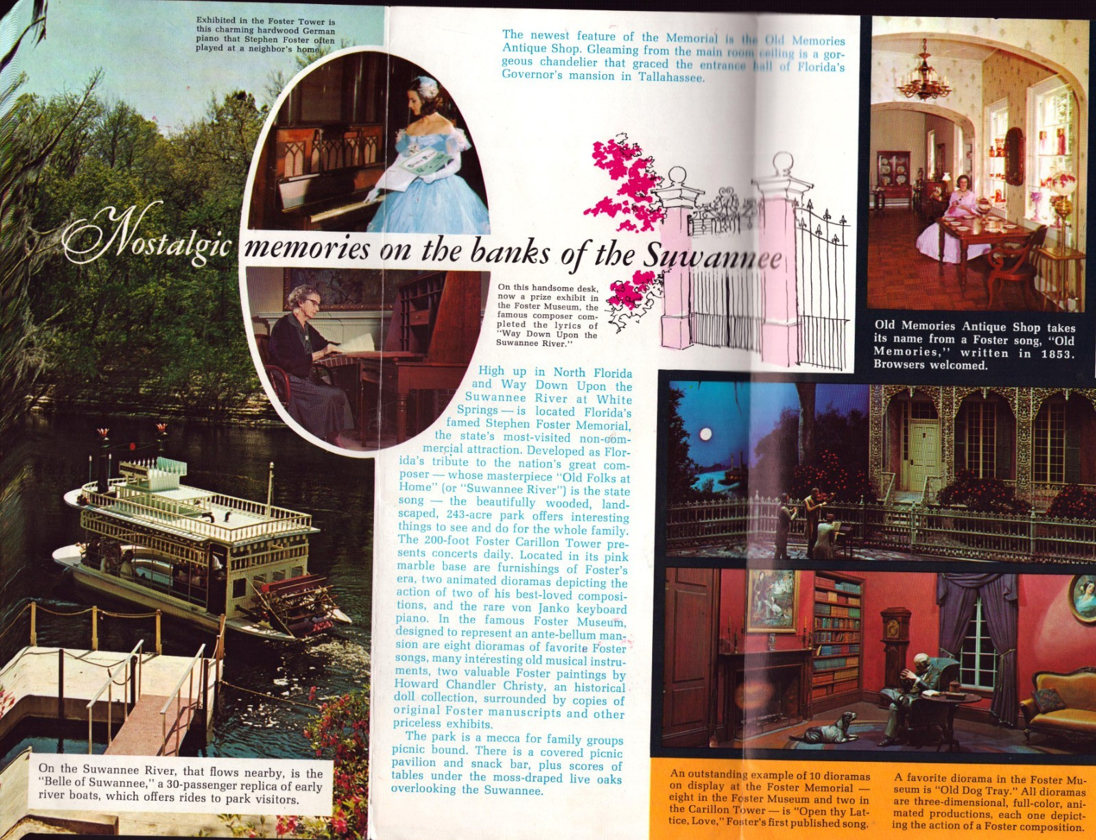 Florida Travel Brochure Lot of 4 Sarasota Everglades Mote Aquarium Dolphins